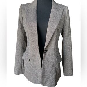 Express Women's Charcoal Brown Tan Blazer